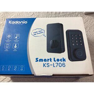 Kadonio KS-L706 Smart Door Lock 4-In-1 Access* Fingerprint Password App Key Unlo